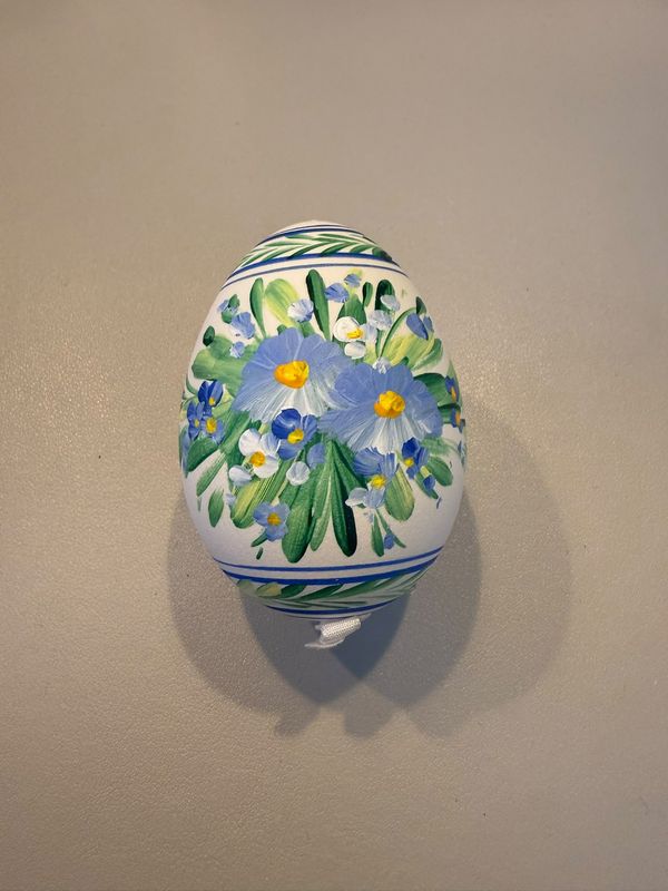 Osterei - blaue Blüten GB8