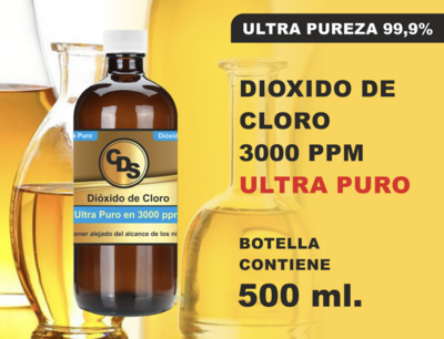 DIOXIDO DE CLORO 3000 ppm. - SOLO PARA GUADALAJARA - No incluye envio