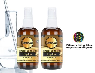 DMSO 50%  KIT ATOMIZADORES 120 ml - Envío gratis