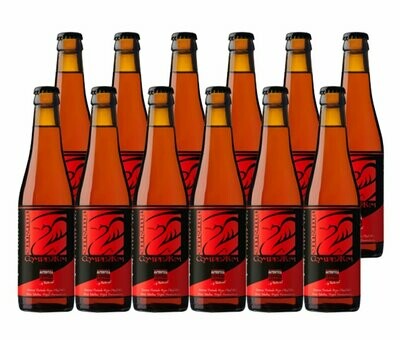 Pack 12 botellas 33cl cerveza ¨tostada roja¨ Enigma Complutum