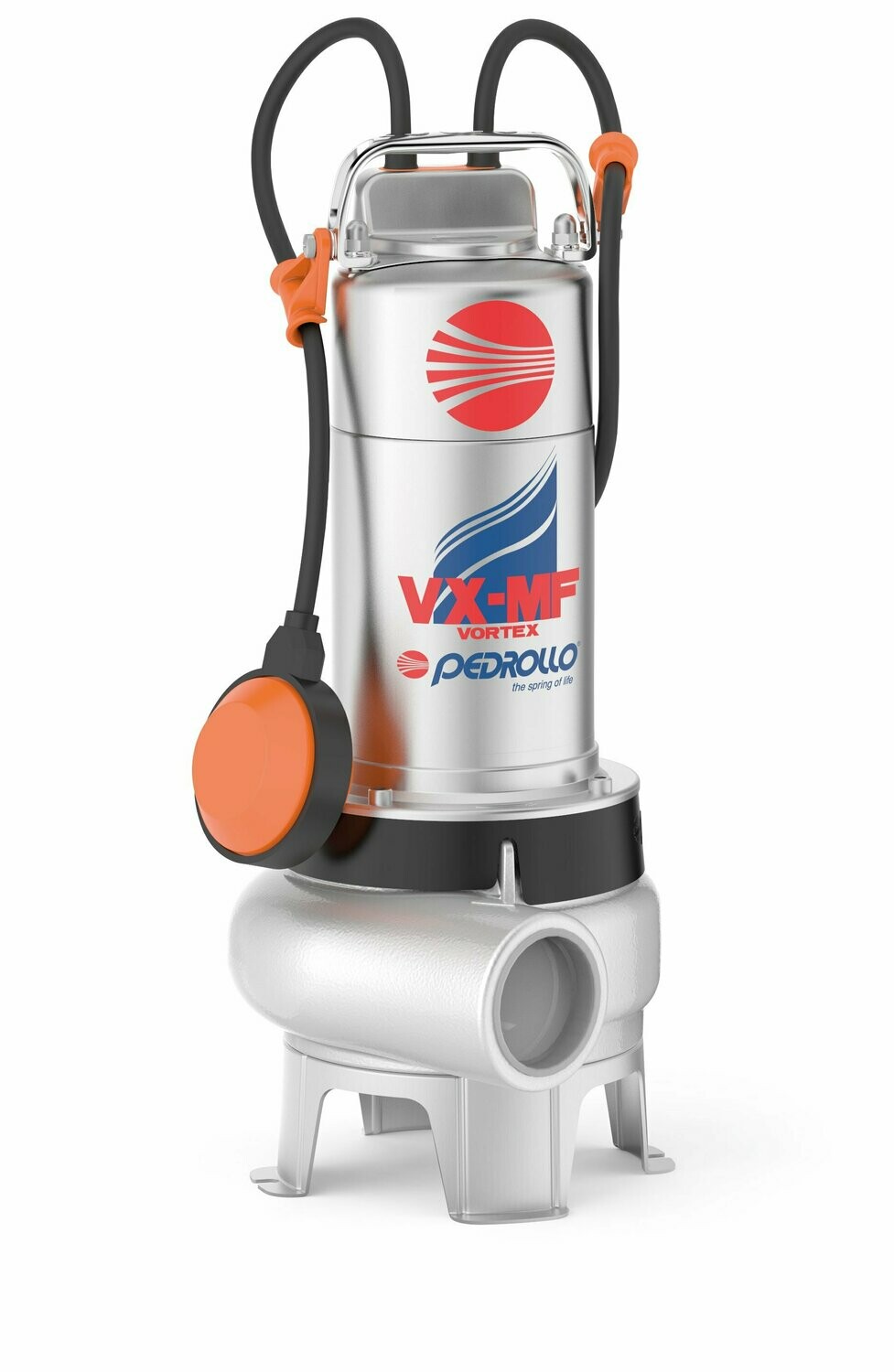 Edelstahl-Tauchpumpe mit Feststoffdurchgang Pedrollo VX-MFm VORTEX, bis 650 l/min, 230V