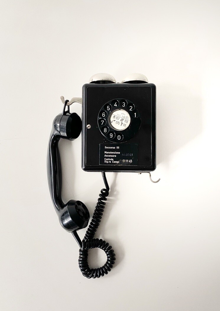 Telefono Weidmann in bachelite 1950