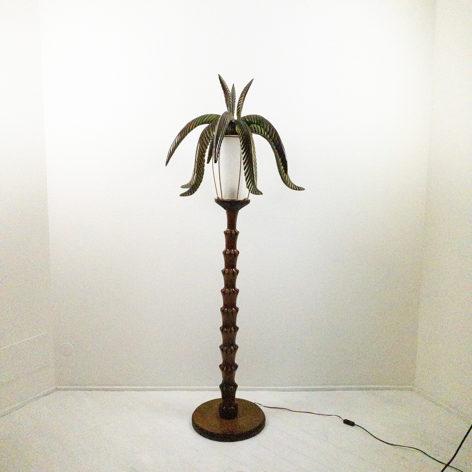 Lampada Palma in legno di Aldo Tura