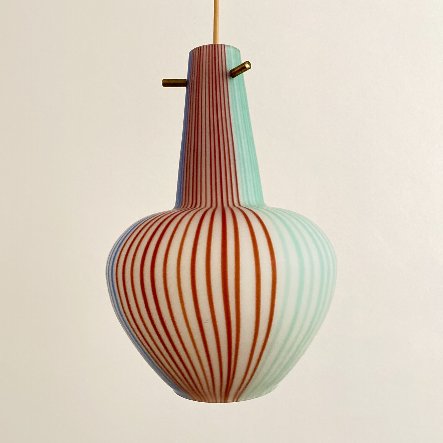 Lampada a sospensione Dino Martens per Aureliano Toso 1950
