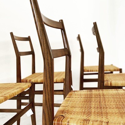 Cassina 646 Leggera Chair, Gio Ponti, 1952 Set of 6