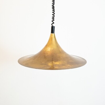 Brass pendant lamp by Zambonini, Italy 1970s