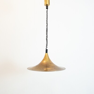 Brass pendant lamp by Zambonini, Italy 1970s