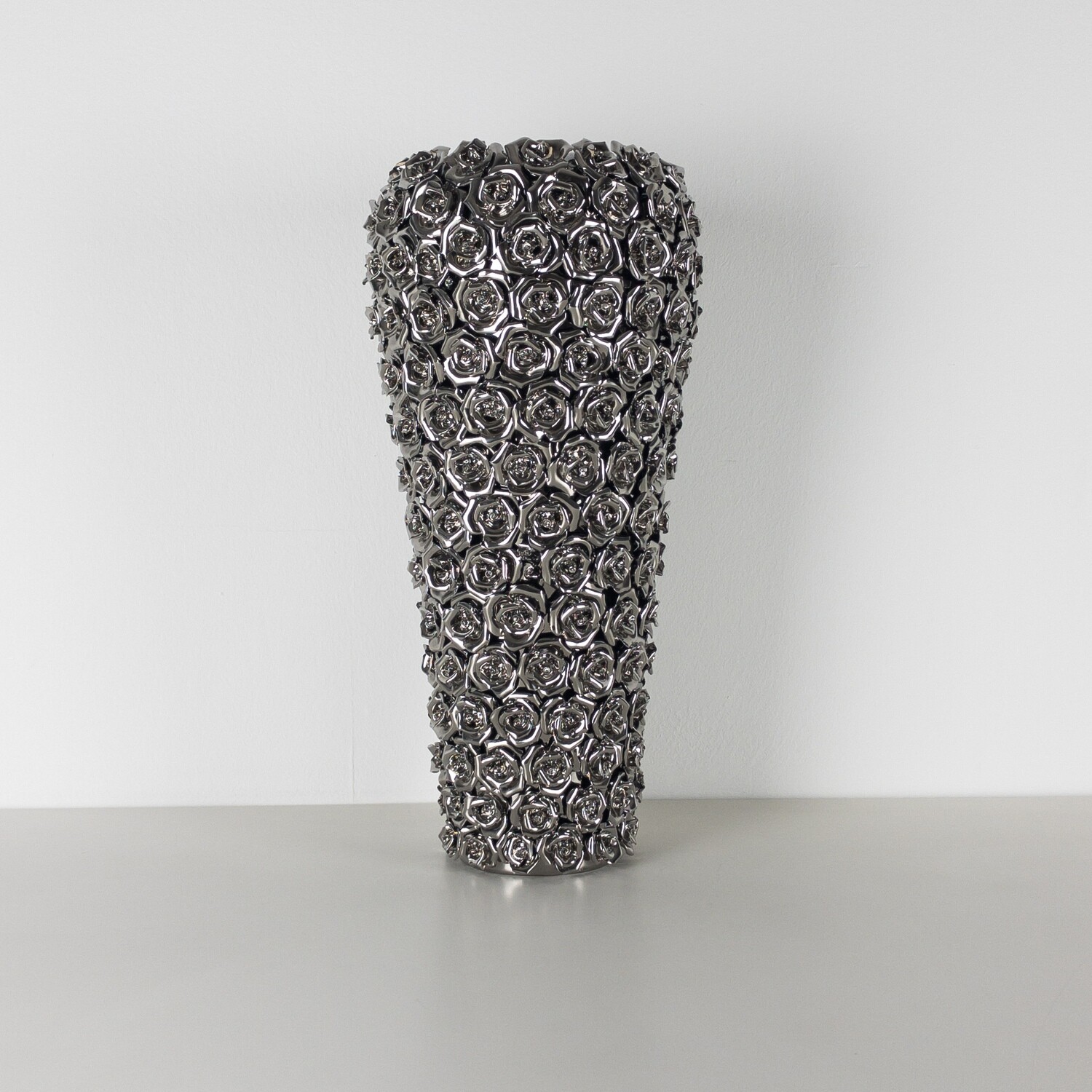 Multi Chrome Rose Vase