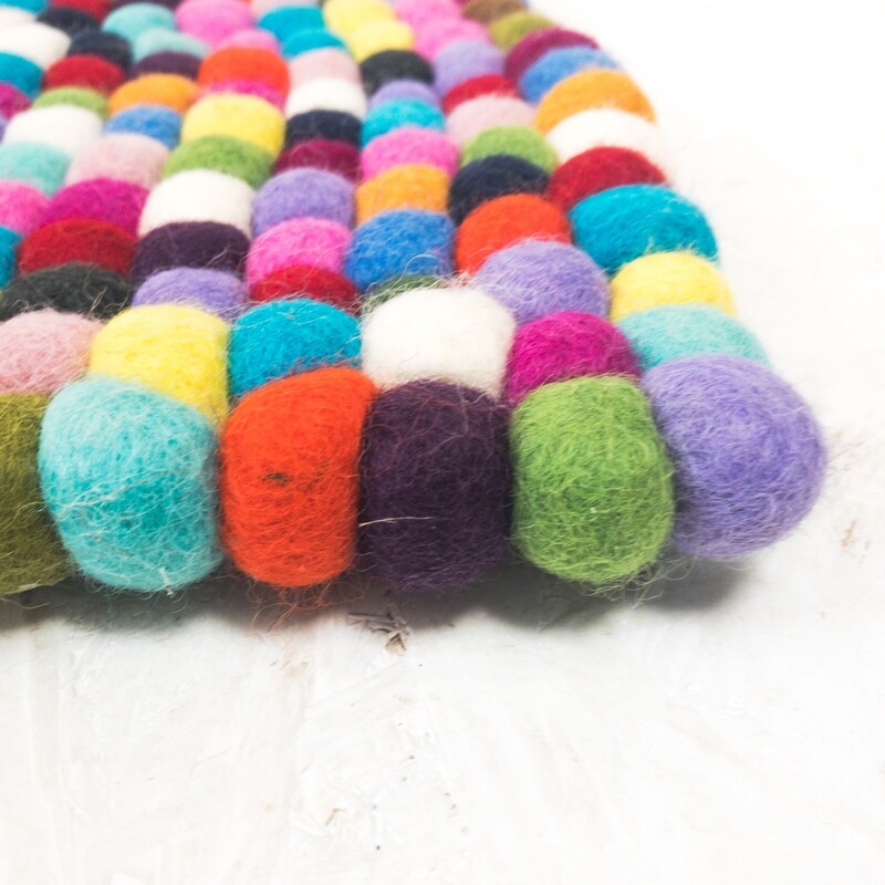 Multicolor Felt Rug