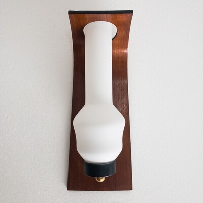 Vintage Danish teak wall light from the 60s'