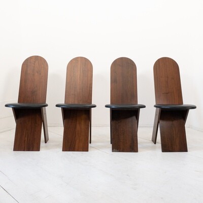 Set of 4 chairs SD57 designed by Marco Zanuso for Poggi 1970