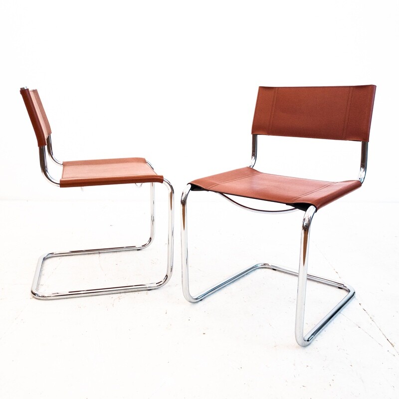 Set of 2 chairs Mod. B33 in Marcel Breuer style