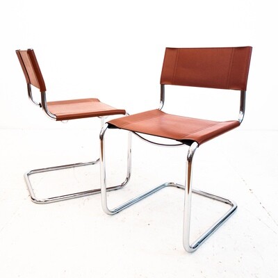 Set of 2 chairs Mod. B33 in Marcel Breuer style