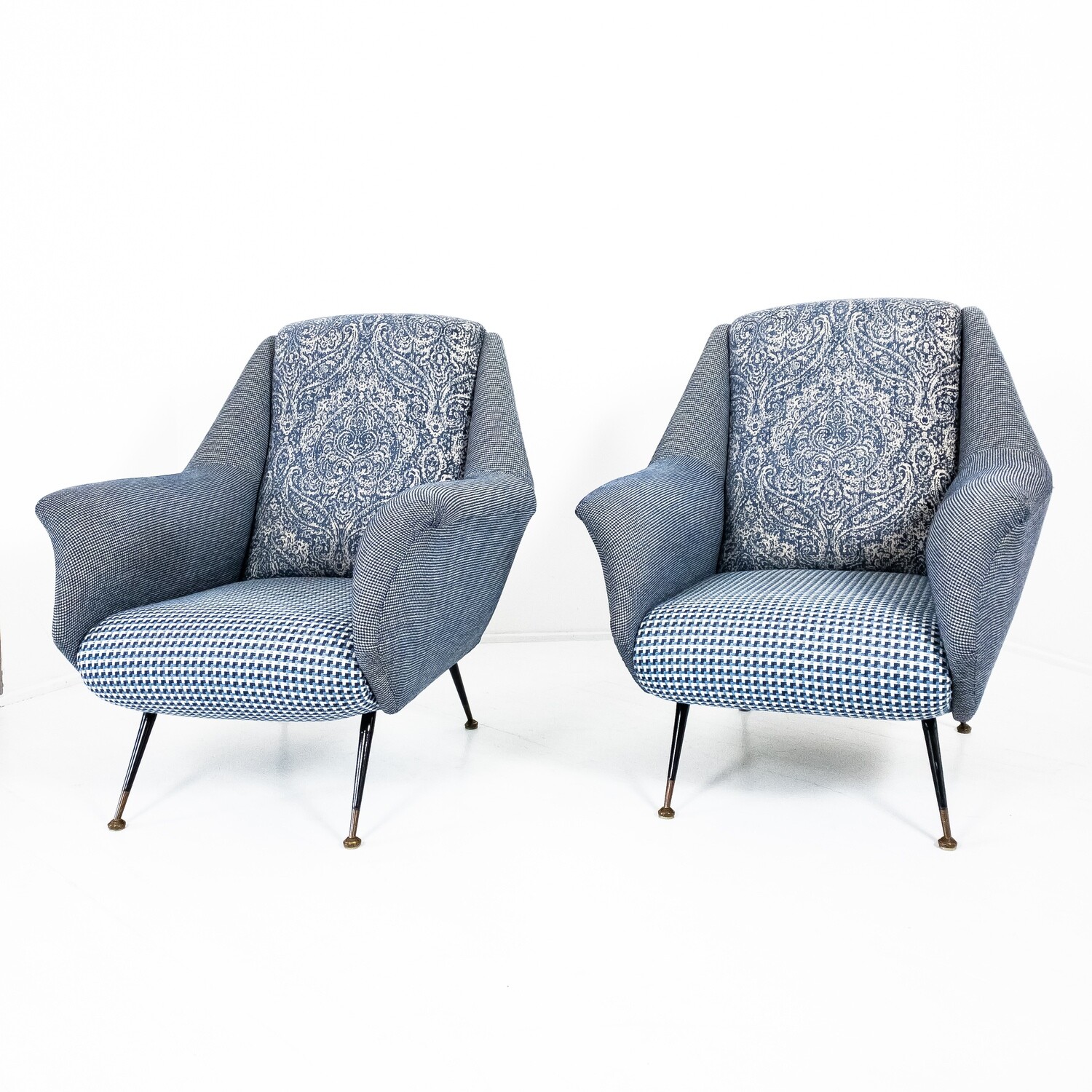 Set of 2 armchairs in the style of Marco Zanuso 1950s