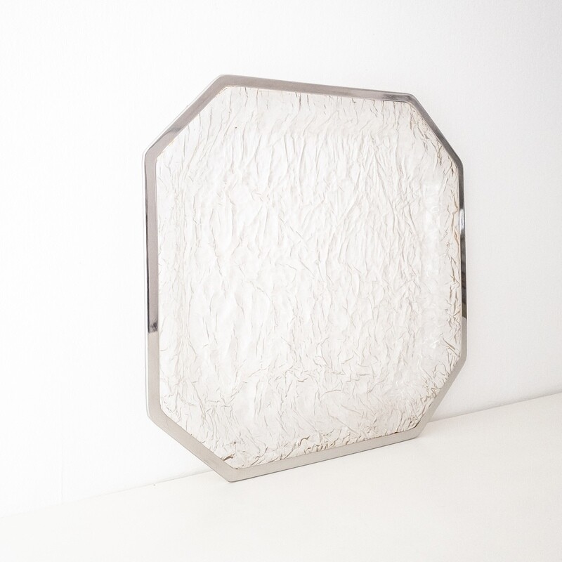 Ice-effect lucite centerpiece tray, 1970s