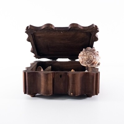 Walnut storage box