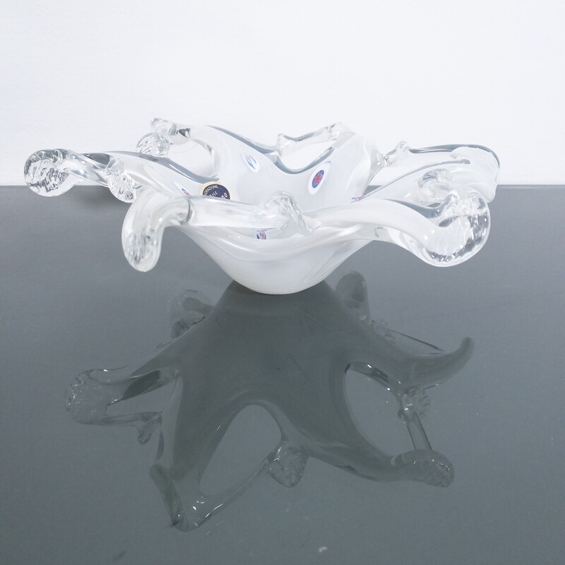 Flower-shaped ashtray in Murano glass