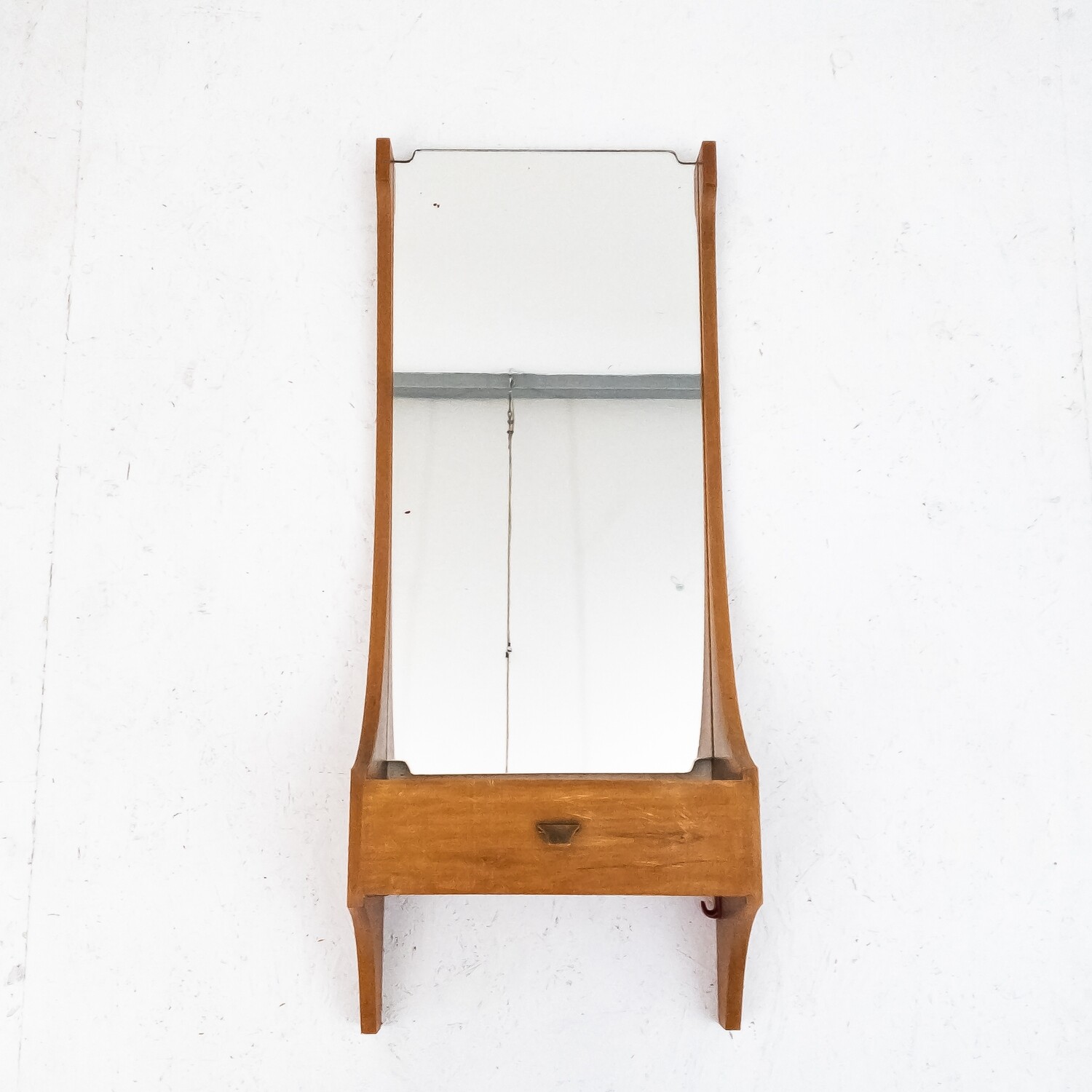 Vintage hallway console with mirror, 1960s