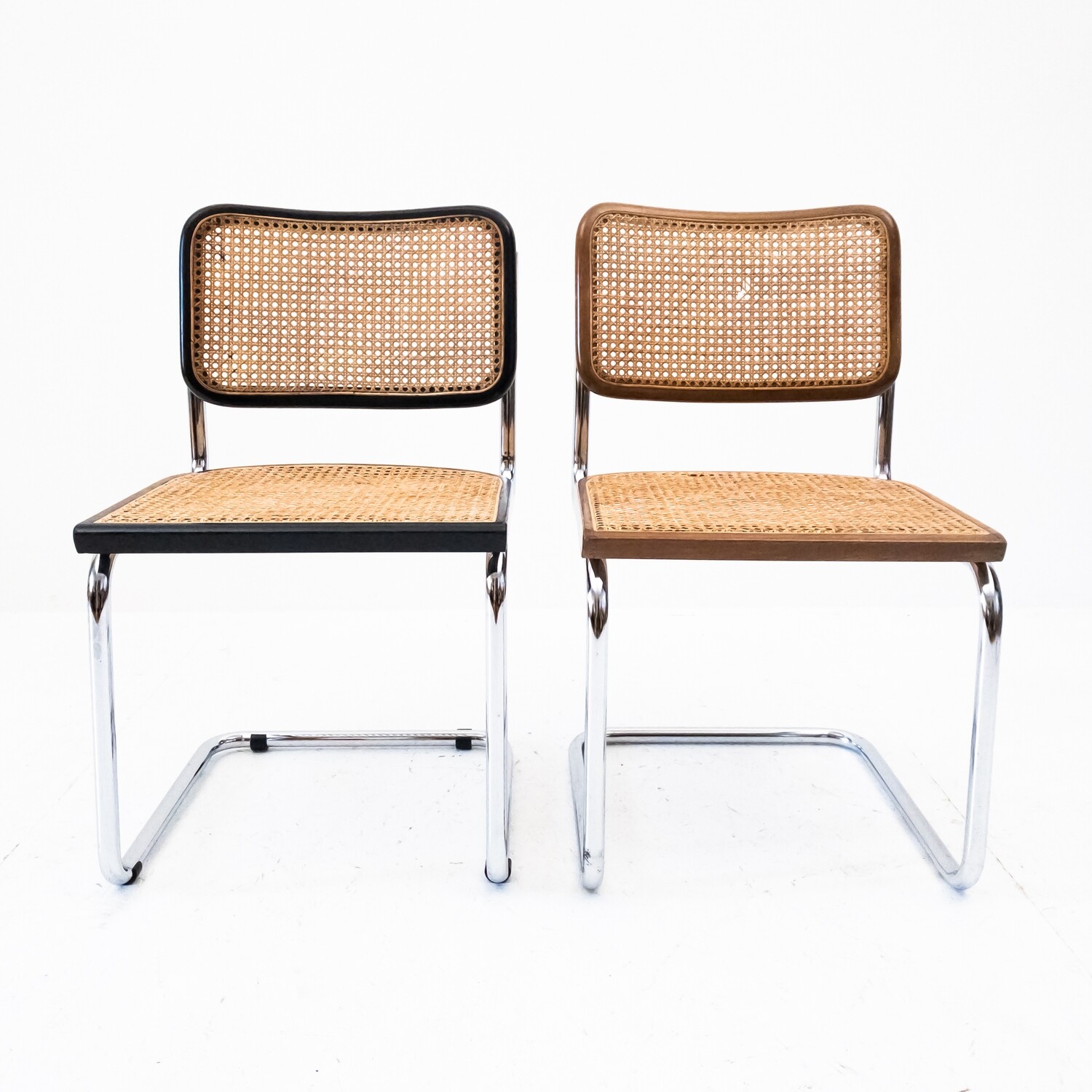 Set of 2 Cesca chairs in the style of Marcel Breuer