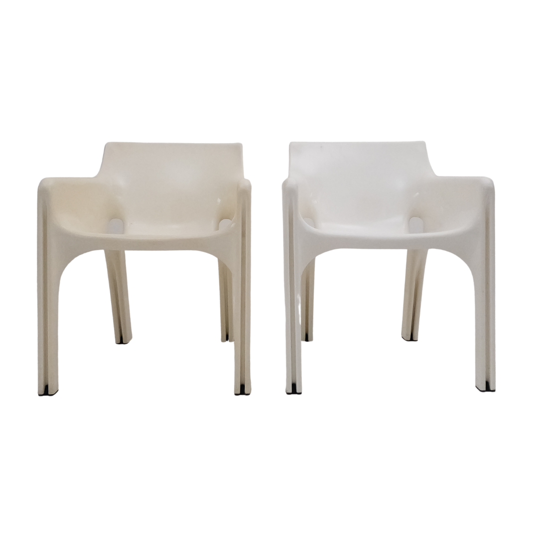 Set of 2 Italian Gaudì chairs by Vico Magistretti for Artemide, 1970s