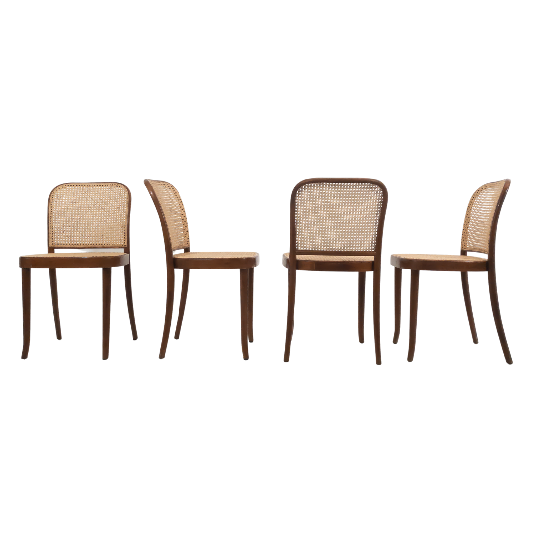 Set of 4 Viennese style chairs by Furlani