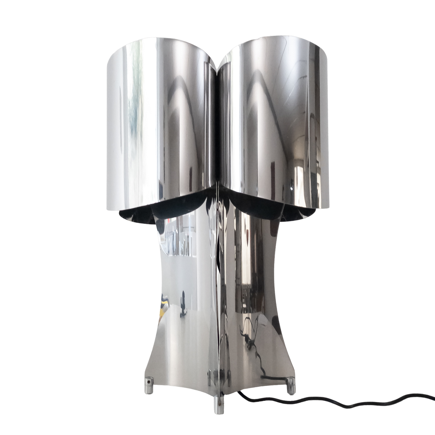 Steel table lamp by François Monnet for Uginox, 1970s