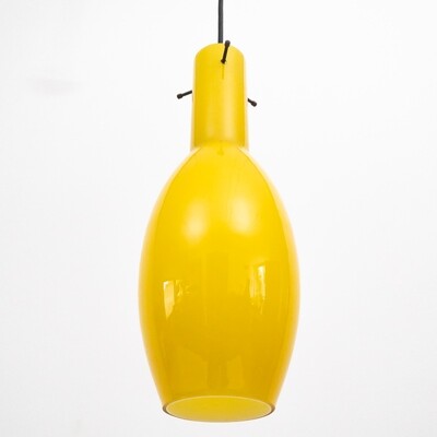 Glass pendant lamp, Italy, 1960s