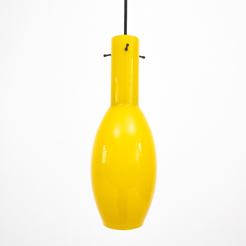 Glass pendant lamp, Italy, 1960s