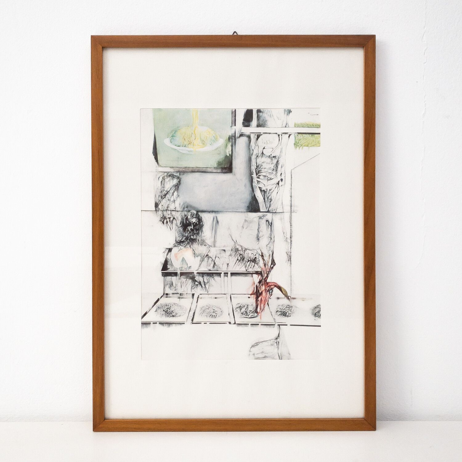 Painting by Renzo Vespignani, 73, 1964
