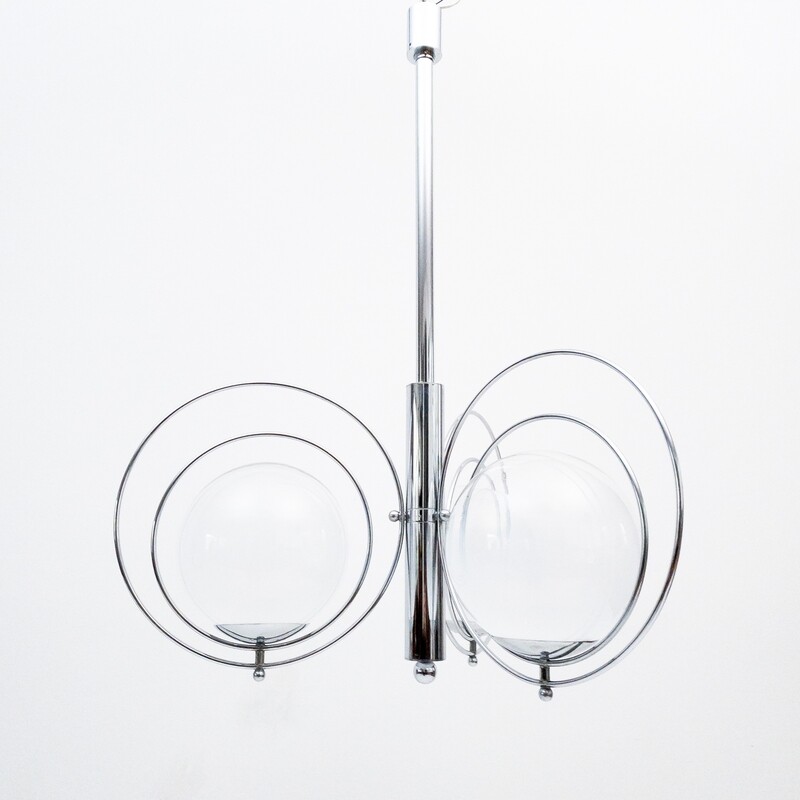 Space Age suspension lamp in the style of Goffredo Reggiani