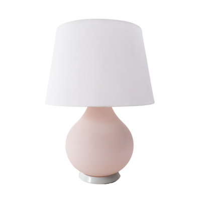 Pink Opaline Glass Table Lamp by F. Fabbian