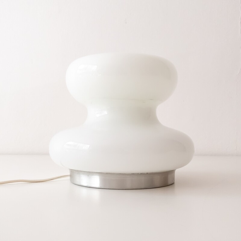 Glass table lamp, 1960s