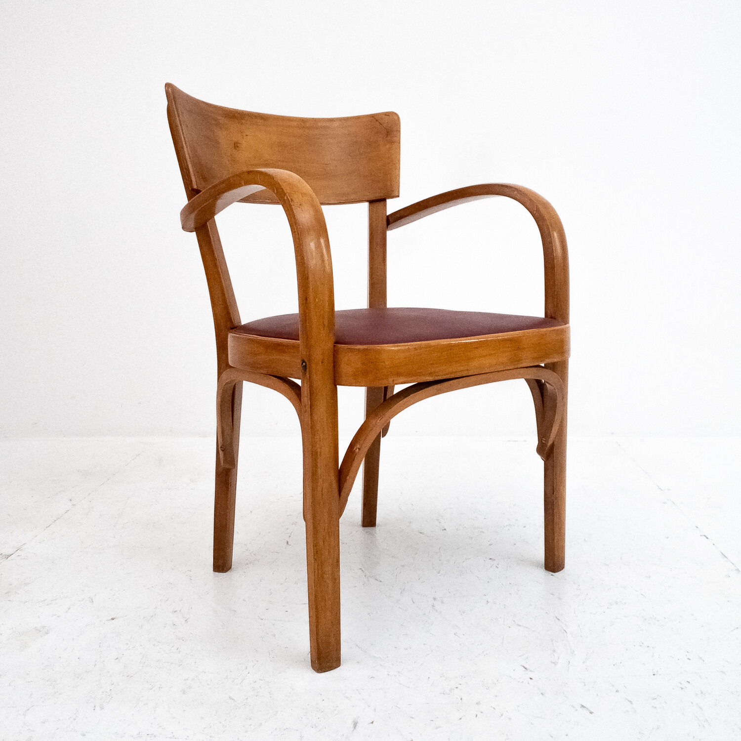 Armchair in wood and Sky, Italy 1950s