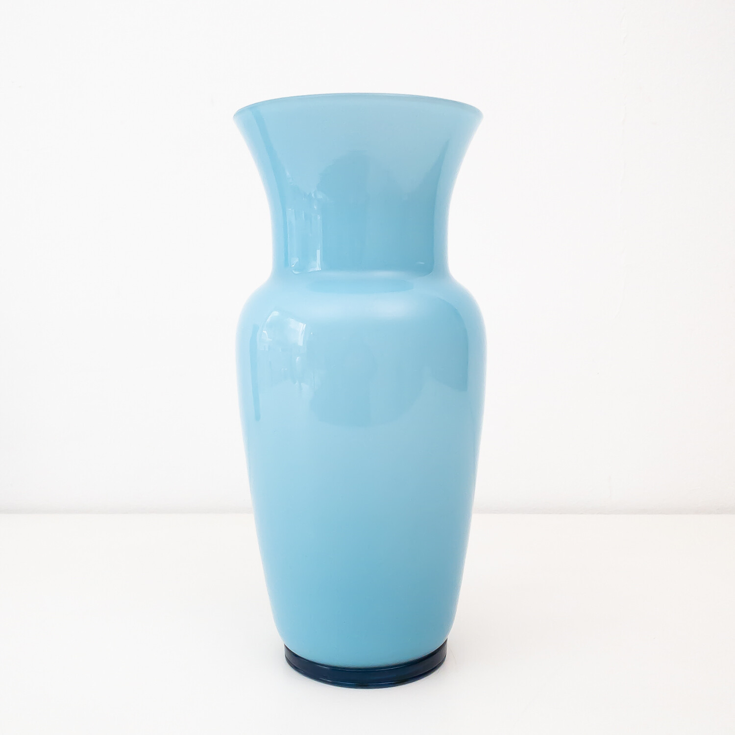 Opaline Murano glass vase by Paolo Venini for Venini