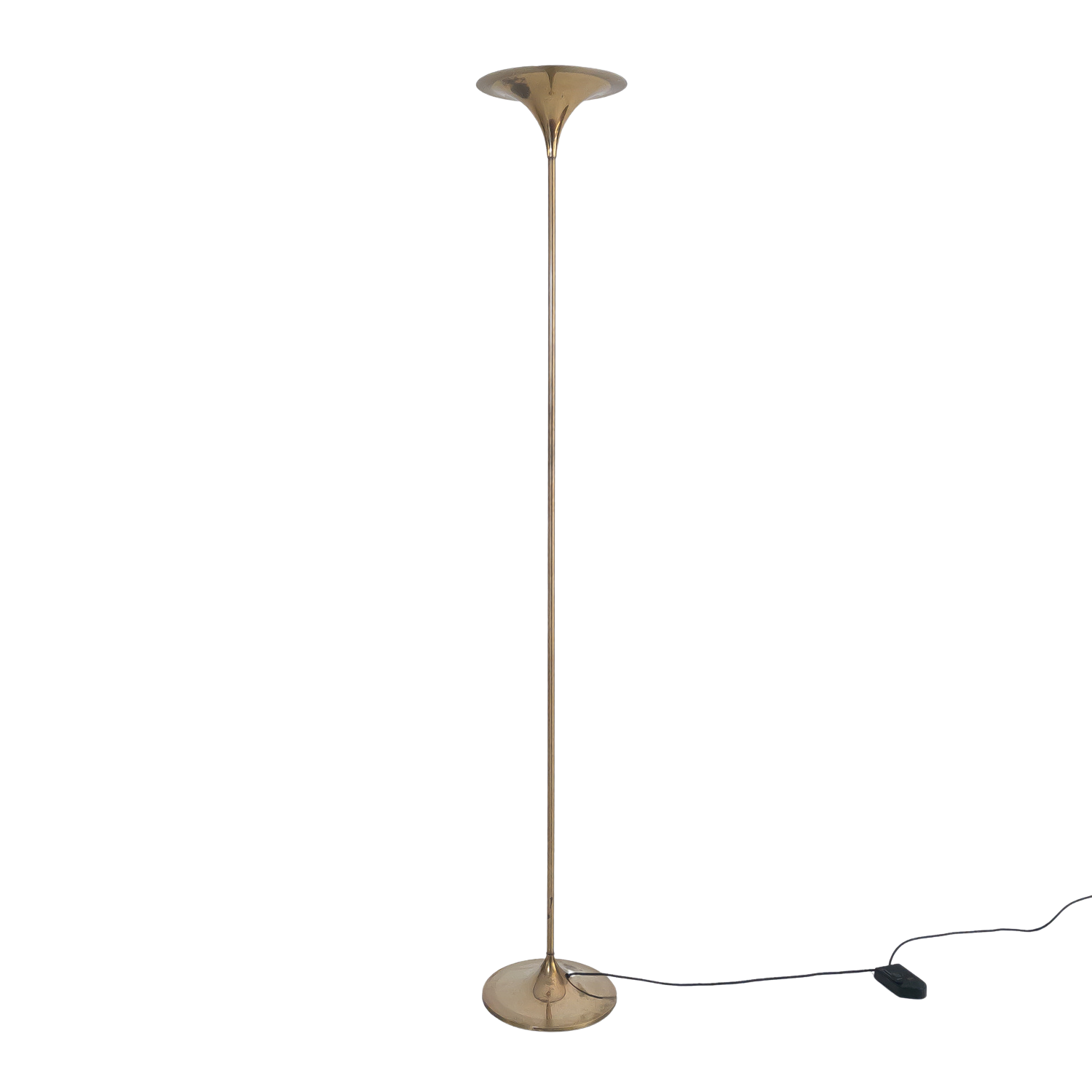 Brass metal floor lamp, 1960s