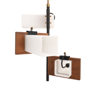 Scandinavian style 3-light pendant lamp, 1960s