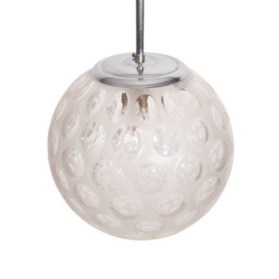 Italian glass sphere pendant lamp from Venini, 1960s