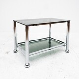 Spirella Mensola Moderna 60x12 Cm - Metallo Cromato E Vetro Di Sicurezza Grigio - Design Elegante Per Bagno O Cucina