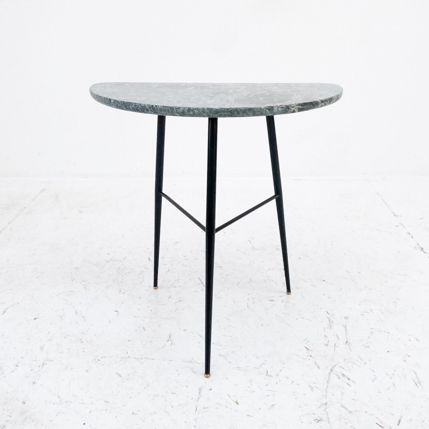 Coffee table with green alps marble top, 1950s