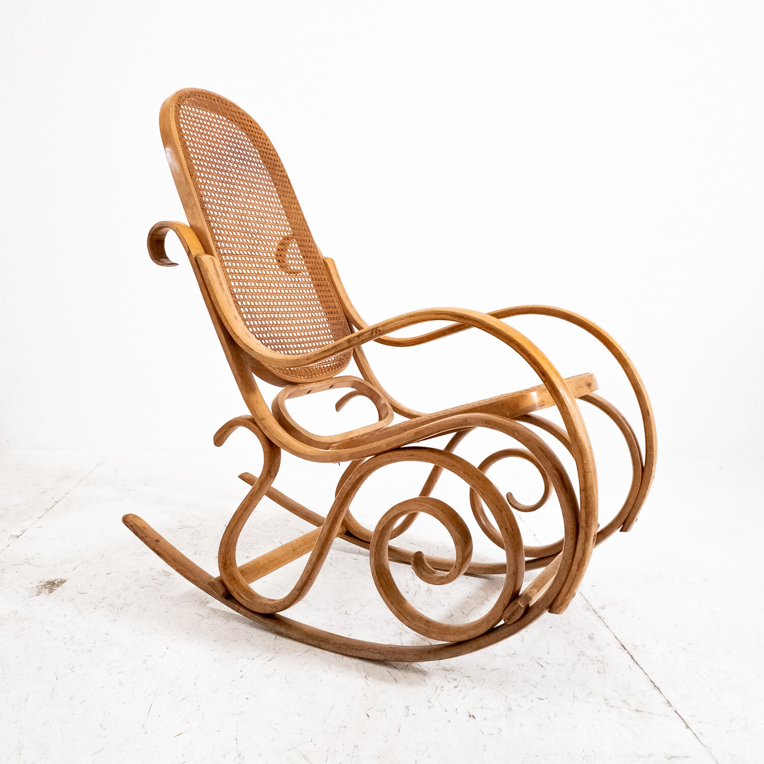 Thonet style rocking chair, Italy 1970s
