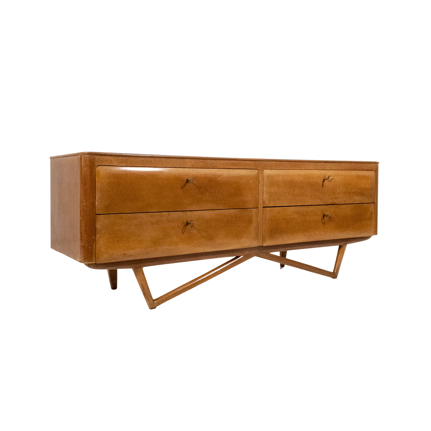 Chest of drawers in briar, Italy 1960s