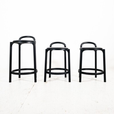 Set of 3 Polo 4823 Stools by Anna Castelli for Kartell, Italy 1980s