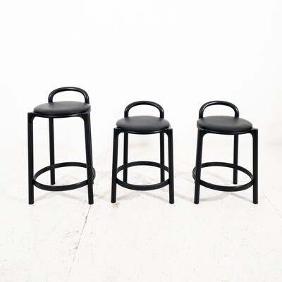 Set of 3 Polo 4823 Stools by Anna Castelli for Kartell, Italy 1980s