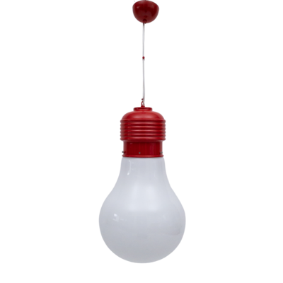 Red pendant lamp by Centroluce