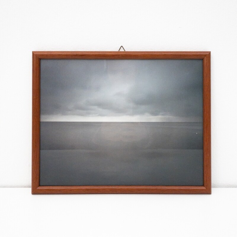 Pair of framed paper prints depicting the horizon