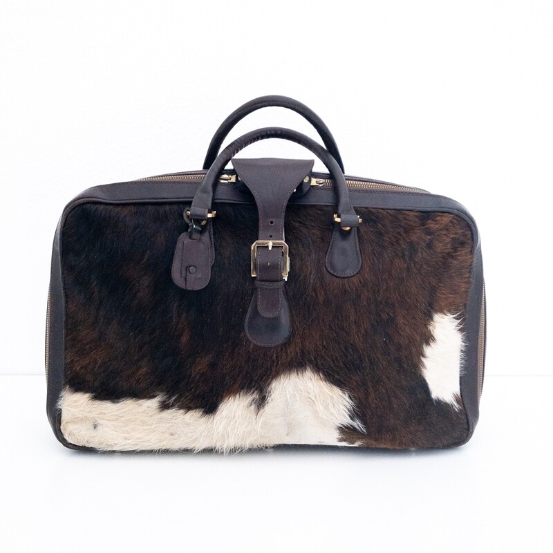 Vintage leather suitcase from the 70s