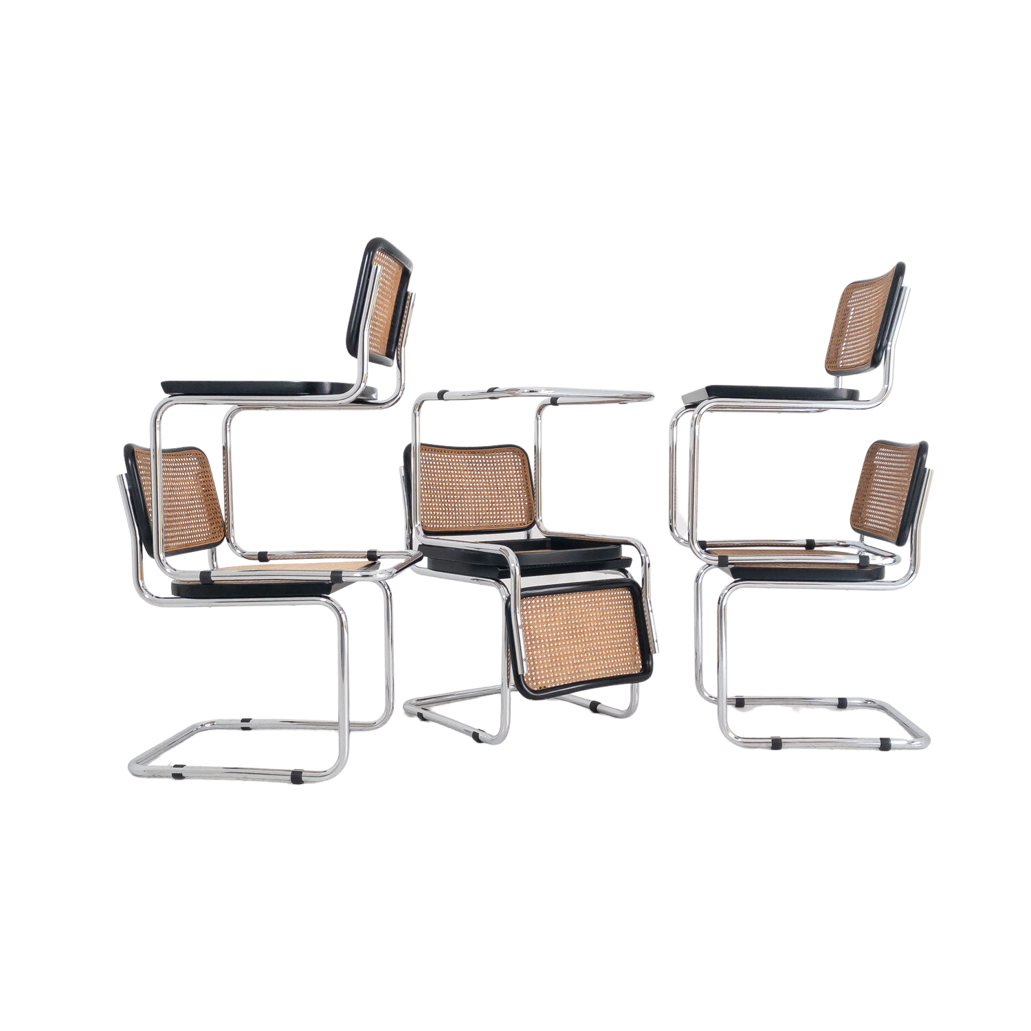 Set di 6 sedie Cesca di Marcel Breuer per Gavina