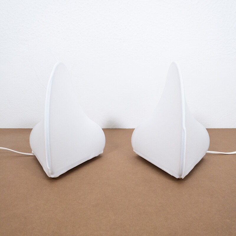Pair of Kaori 1 table lamps by Kazuhide Takahama for Sirrah, Italy 1970s