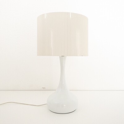 Table lamp with Volponi pleated lampshade