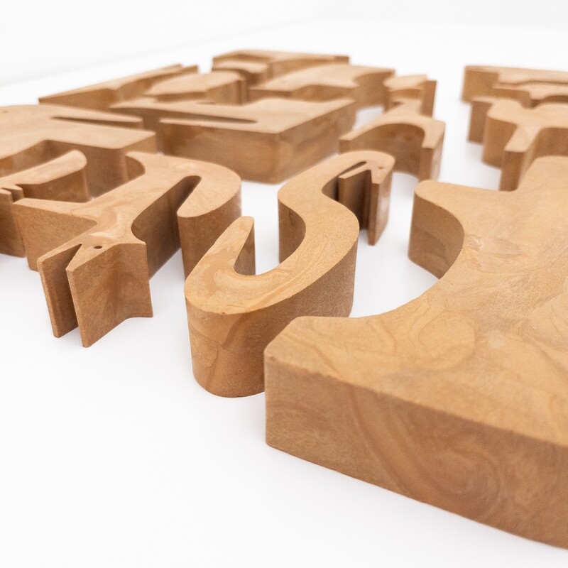 16 Puzzle Animals by Enzo Mari for Danese Milan, Italy 1970s